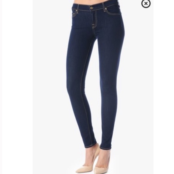 7 For All Mankind Denim - 7 For All Mankind The Skinny in Rinsed Indigo
